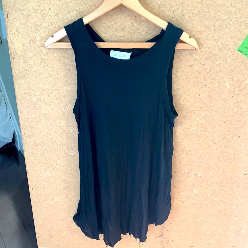Black open back A.L.C. Tank size XS